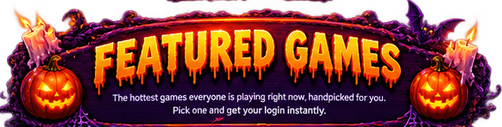 The hottest games everyone is playing right now, handpicked for you. Pick one and get your login instantly.